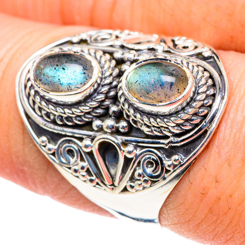 Labradorite Rings handcrafted by Anasilvercos - RING93786