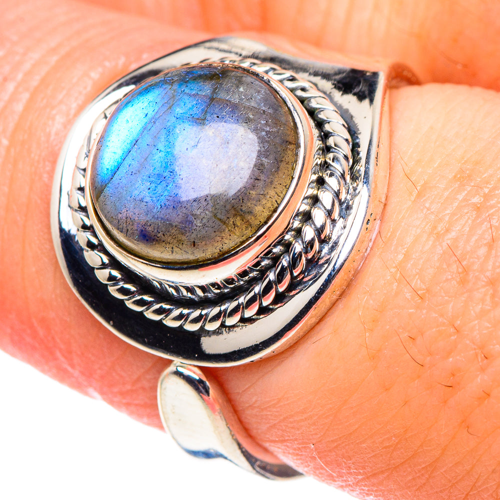 Labradorite Rings handcrafted by Anasilvercos - RING93787