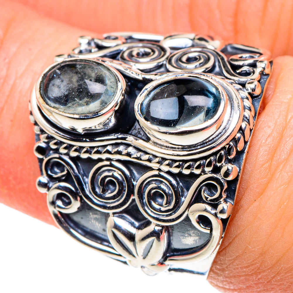 Aquamarine Rings handcrafted by Anasilvercos - RING93808