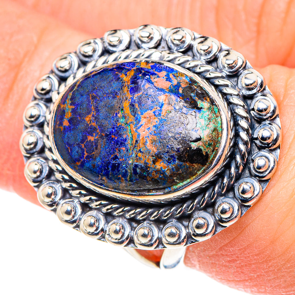 Azurite Rings handcrafted by Anasilvercos - RING93810