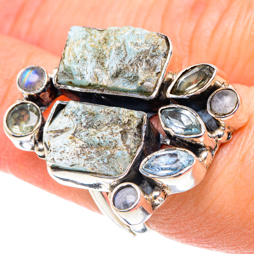 Larimar Rings handcrafted by Anasilvercos - RING93832