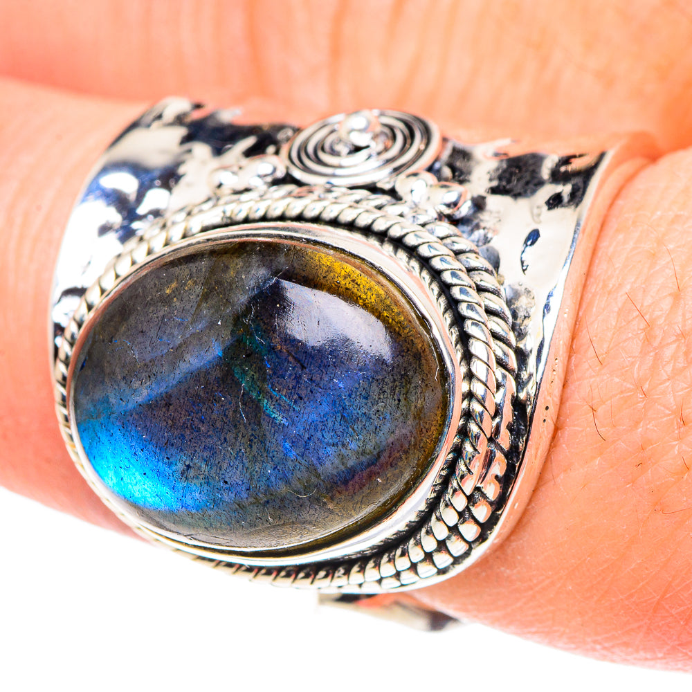 Labradorite Rings handcrafted by Anasilvercos - RING93833