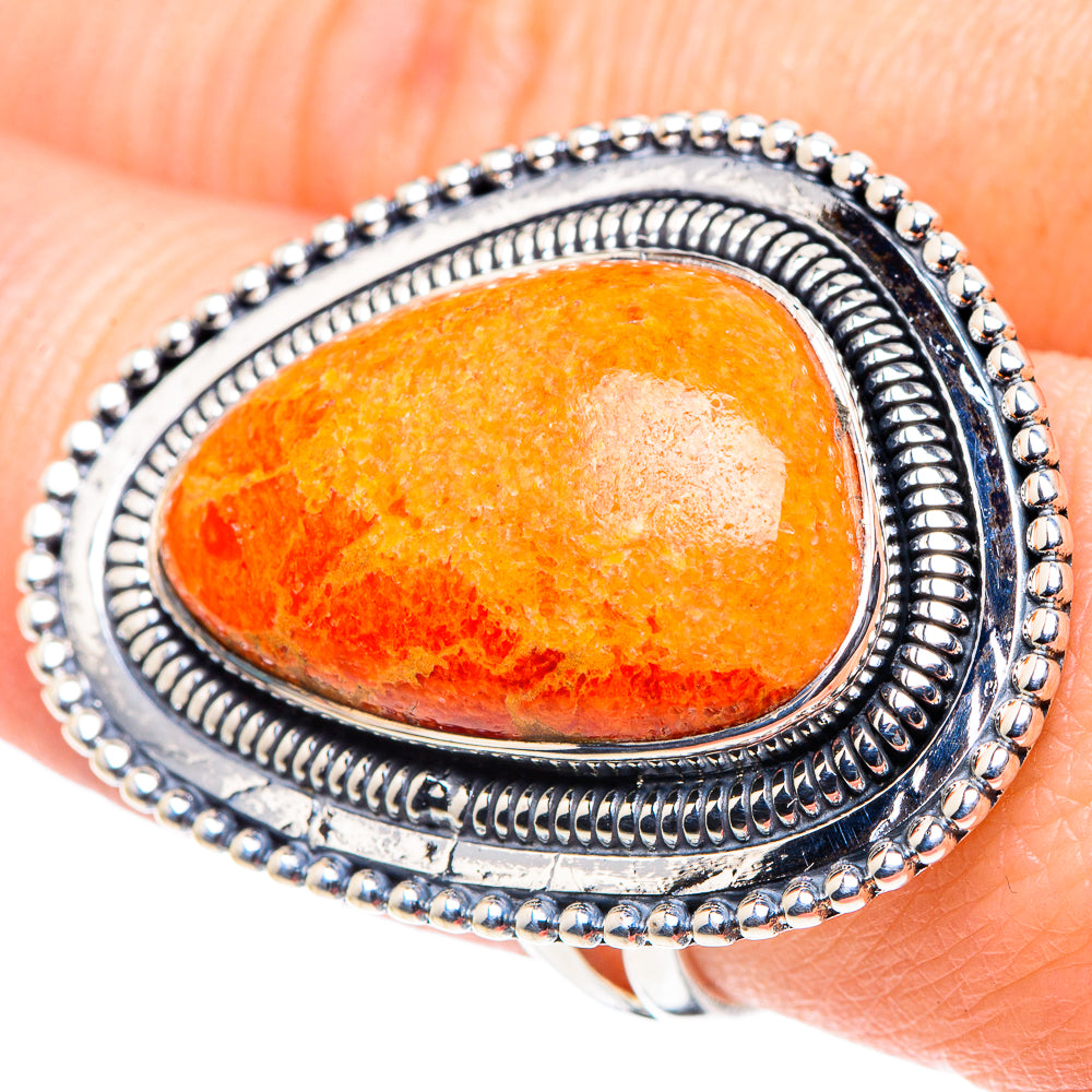 Sponge Coral Rings handcrafted by Anasilvercos - RING93847
