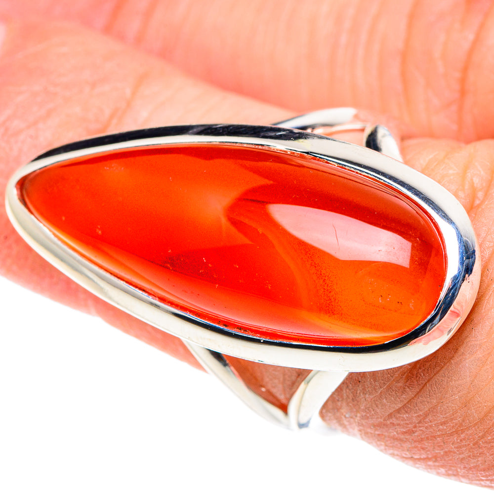 Carnelian Rings handcrafted by Anasilvercos - RING93848