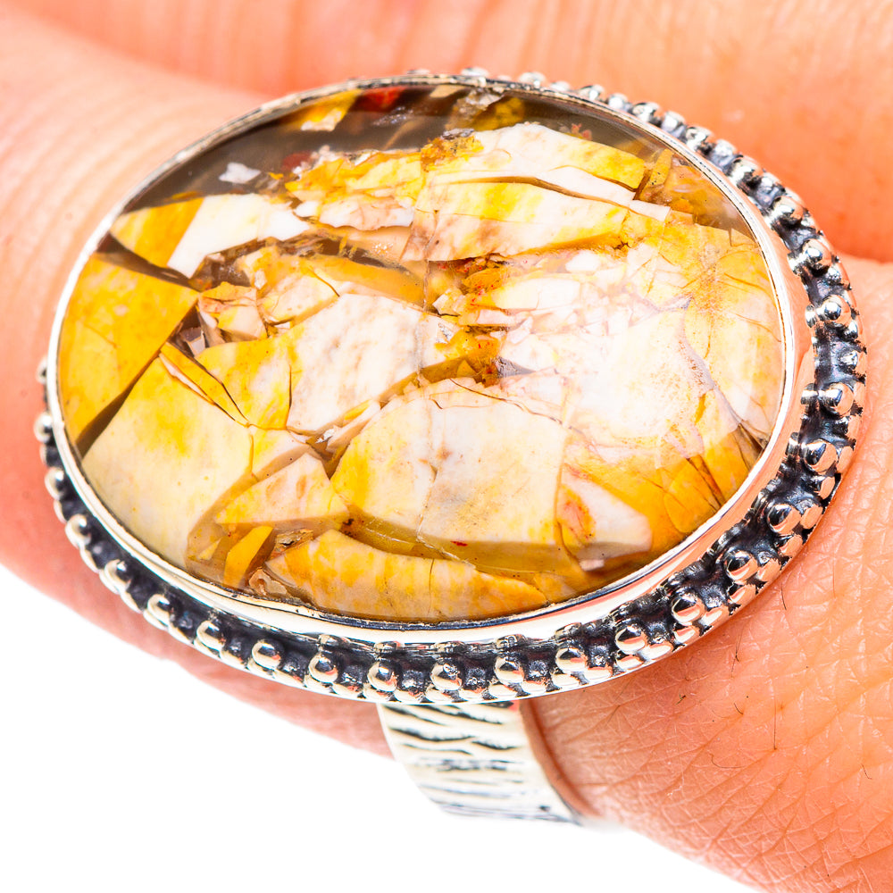 Brecciated Mookaite Rings handcrafted by Anasilvercos - RING93850