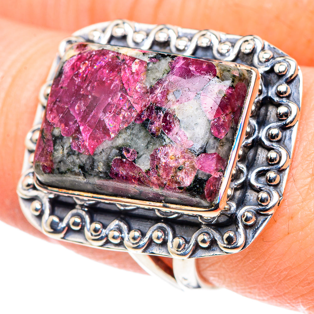 Russian Eudialyte Rings handcrafted by Anasilvercos - RING93853