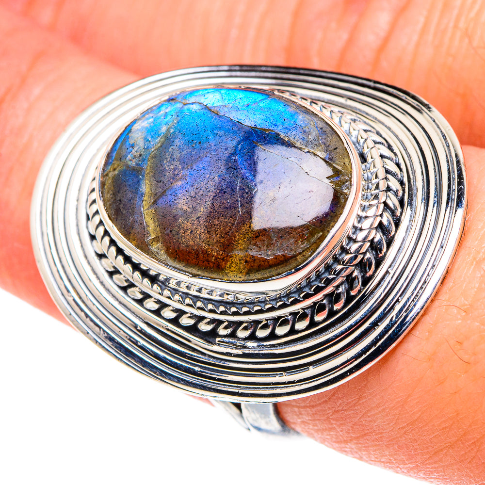 Labradorite Rings handcrafted by Anasilvercos - RING93869