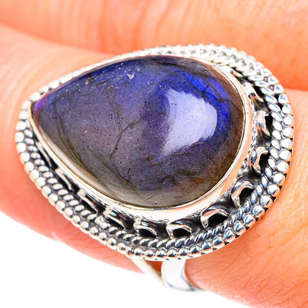 Labradorite Rings handcrafted by Anasilvercos - RING93872