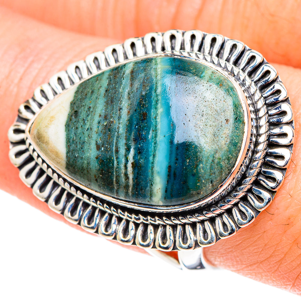 Ocean Jasper Rings handcrafted by Anasilvercos - RING93874