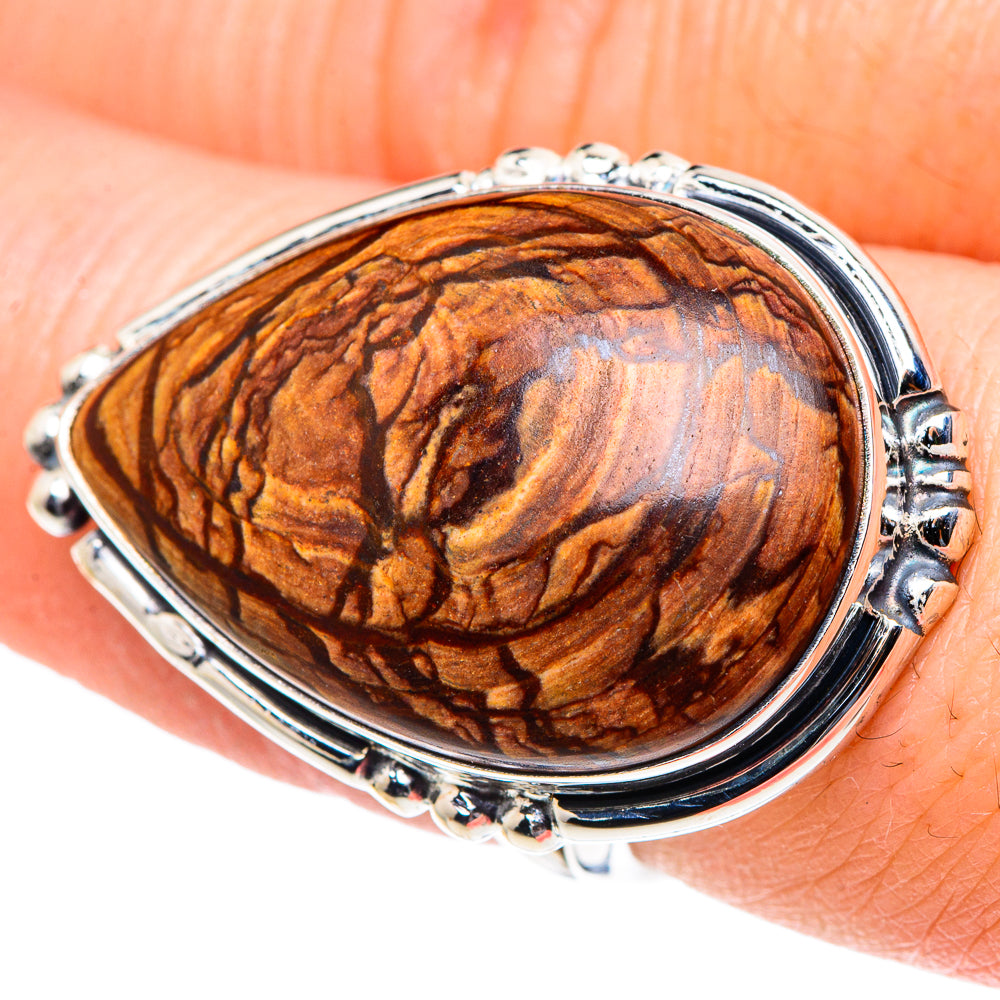 Wild Horse Jasper Rings handcrafted by Anasilvercos - RING93889