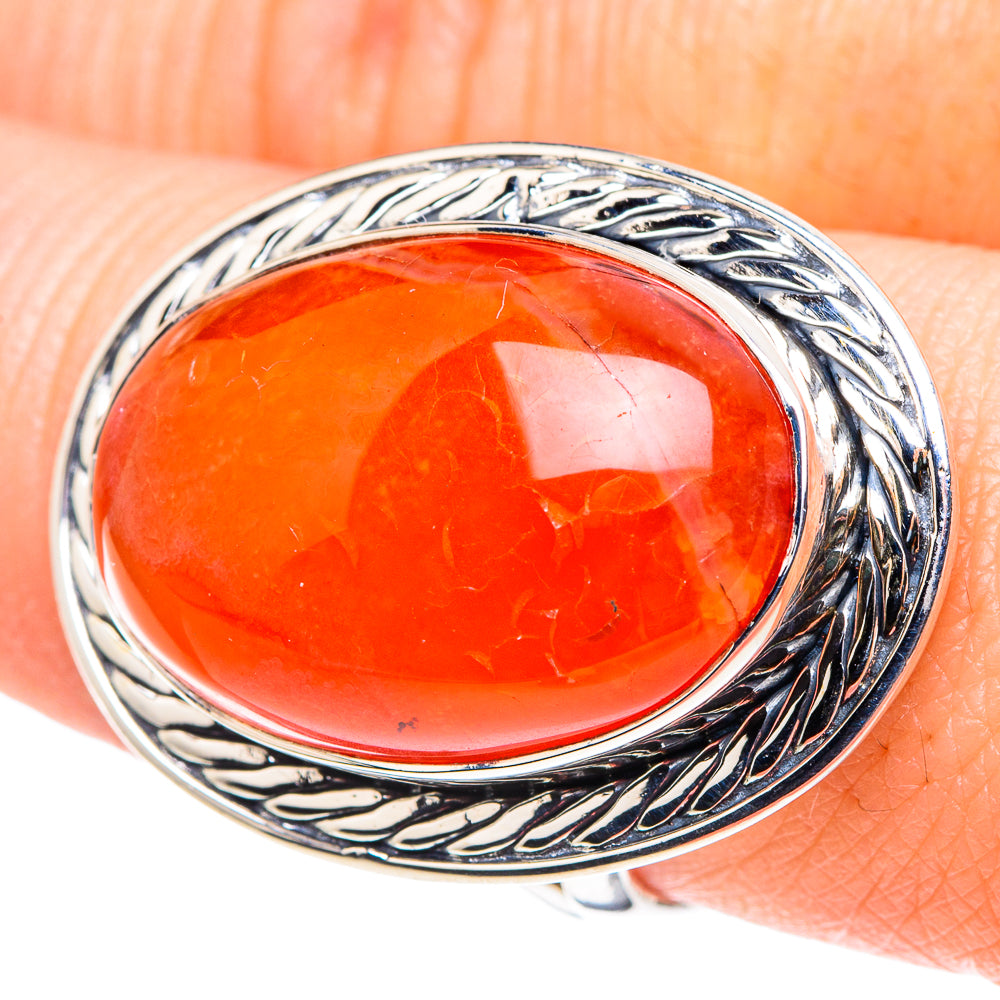 Carnelian Rings handcrafted by Anasilvercos - RING93890
