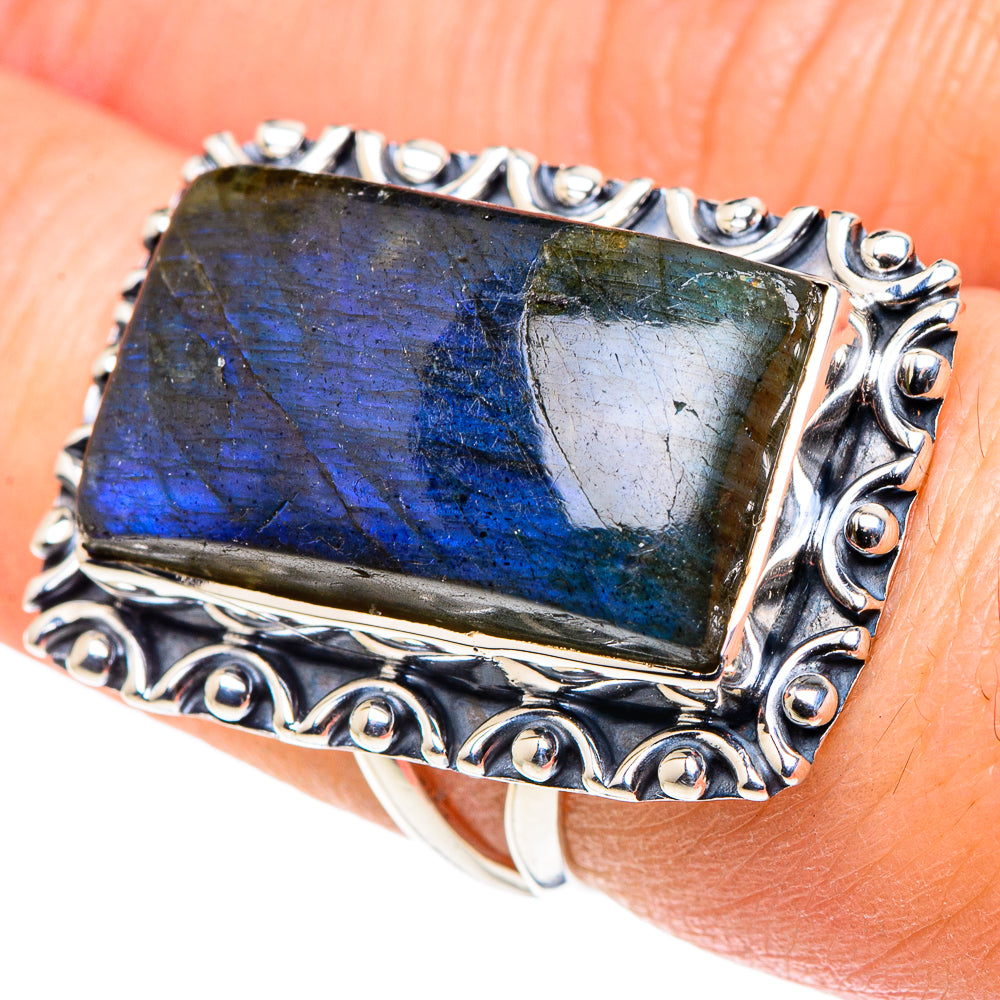 Labradorite Rings handcrafted by Anasilvercos - RING93905