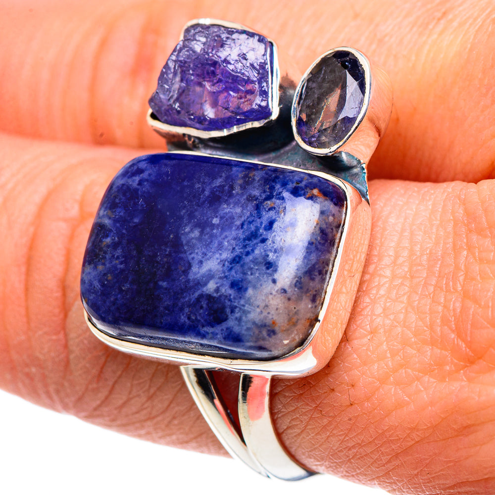 Sodalite Rings handcrafted by Anasilvercos - RING93906