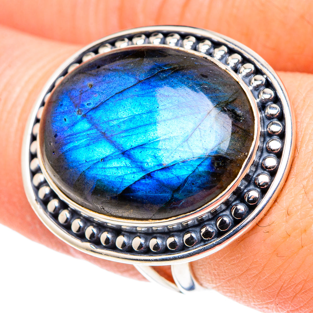 Labradorite Rings handcrafted by Anasilvercos - RING93907
