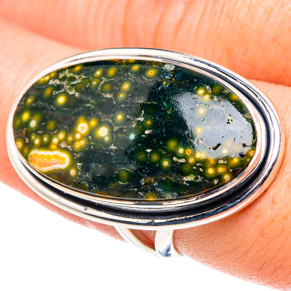 Ocean Jasper Rings handcrafted by Anasilvercos - RING93914