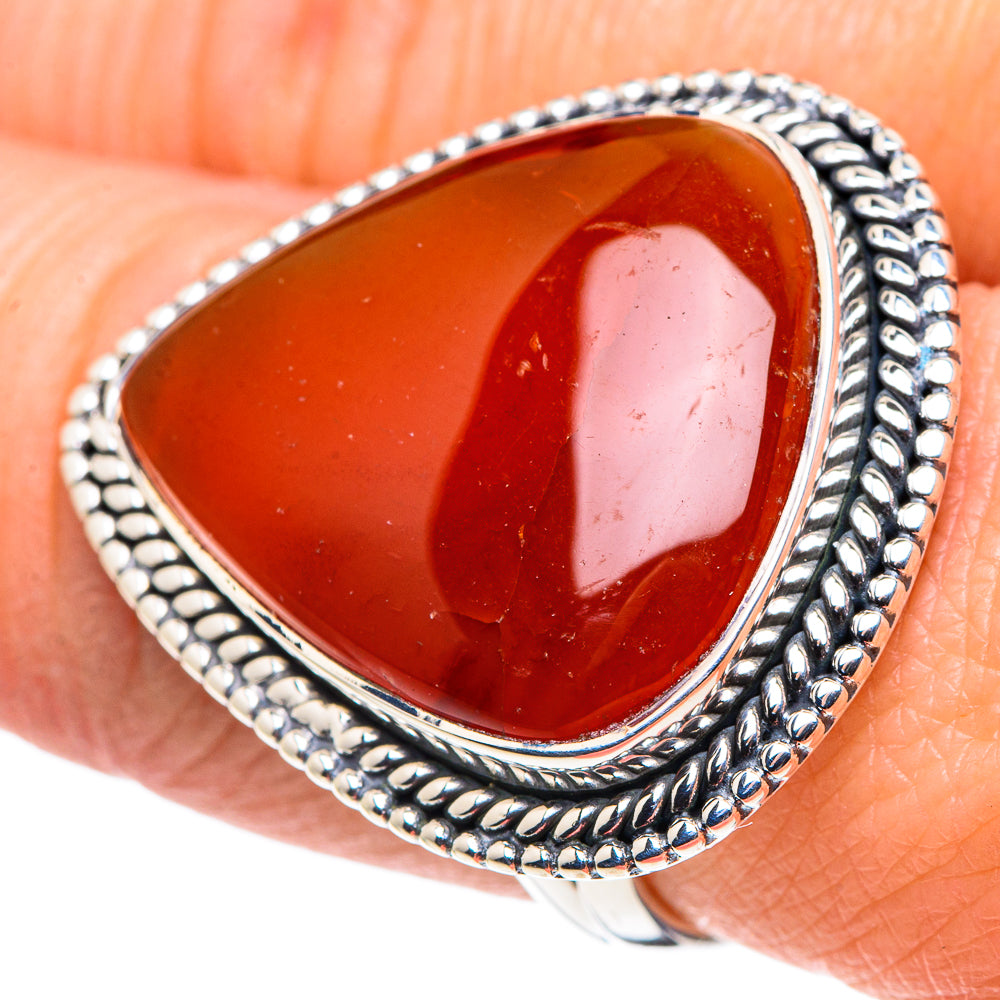 Red Onyx Rings handcrafted by Anasilvercos - RING93925