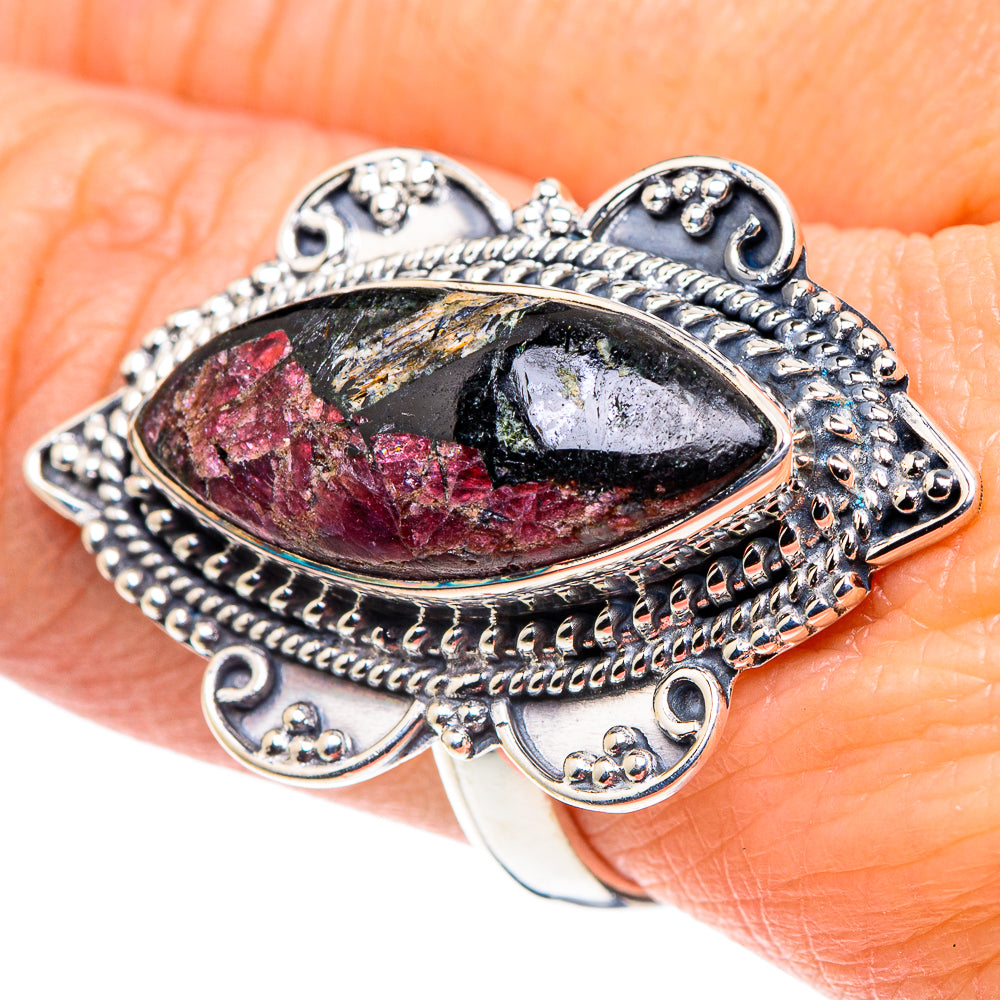 Russian Eudialyte Rings handcrafted by Anasilvercos - RING93930