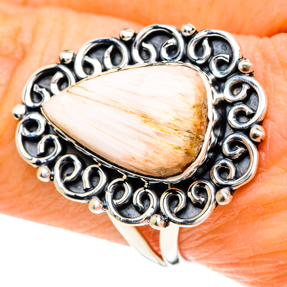 Scolecite Rings handcrafted by Anasilvercos - RING93941