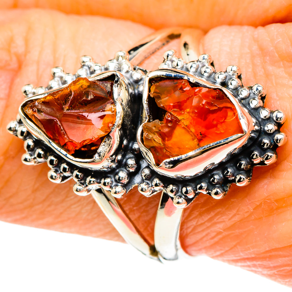 Garnet Rings handcrafted by Anasilvercos - RING93942