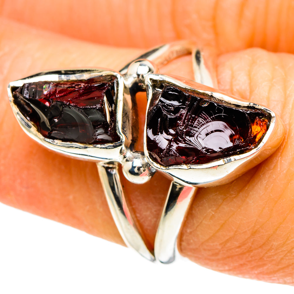 Garnet Rings handcrafted by Anasilvercos - RING93945