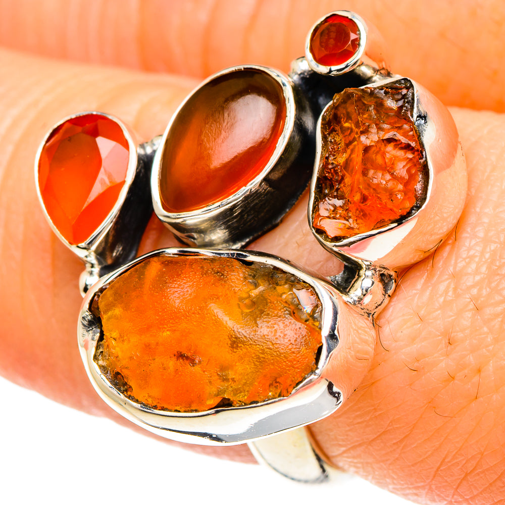 Carnelian Rings handcrafted by Anasilvercos - RING93968