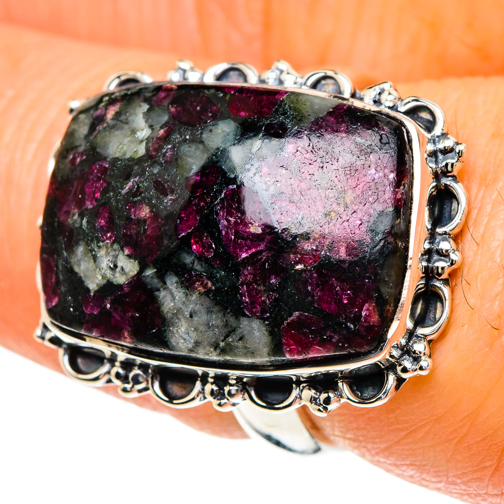 Russian Eudialyte Rings handcrafted by Anasilvercos - RING93972