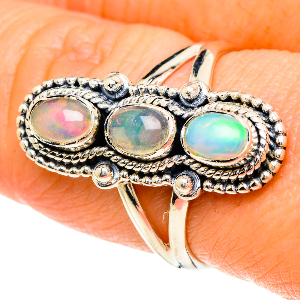 Ethiopian Opal Rings handcrafted by Anasilvercos - RING93979