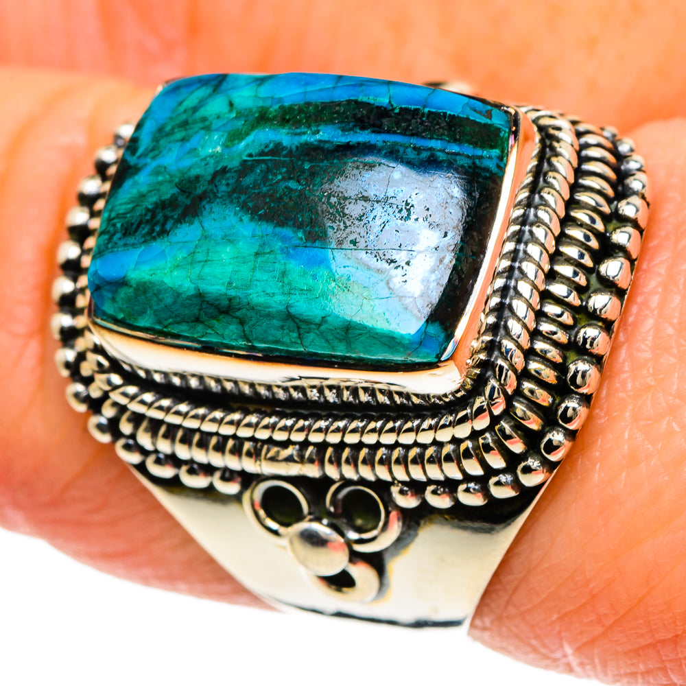 Chrysocolla Rings handcrafted by Anasilvercos - RING93984