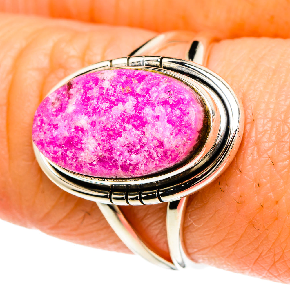 Cobalto Calcite Druzy Rings handcrafted by Anasilvercos - RING93993