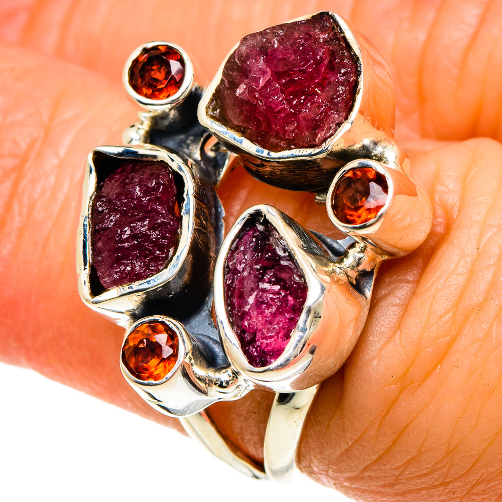 Garnet Rings handcrafted by Anasilvercos - RING93994