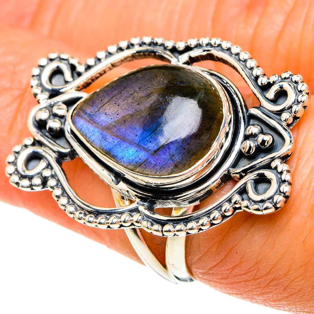 Labradorite Rings handcrafted by Anasilvercos - RING94005