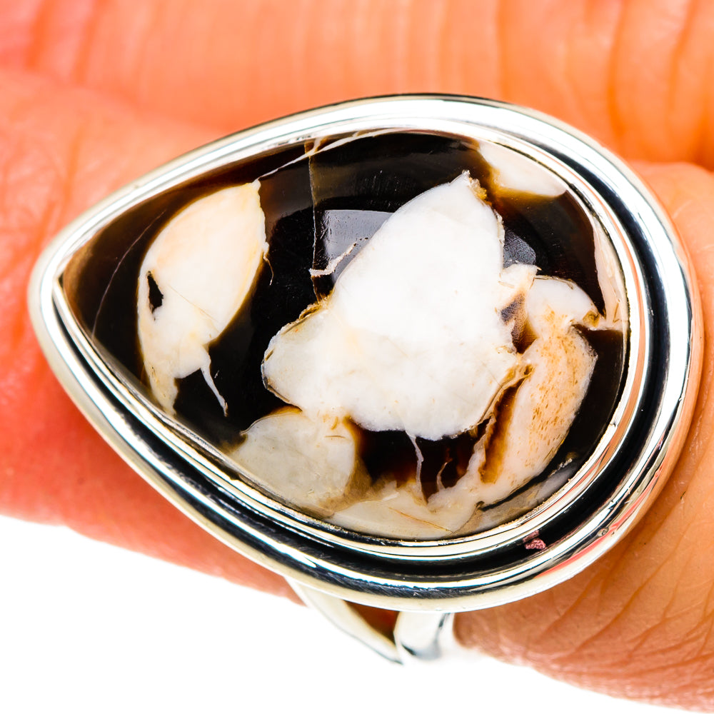 Peanut Wood Jasper Rings handcrafted by Anasilvercos - RING94012