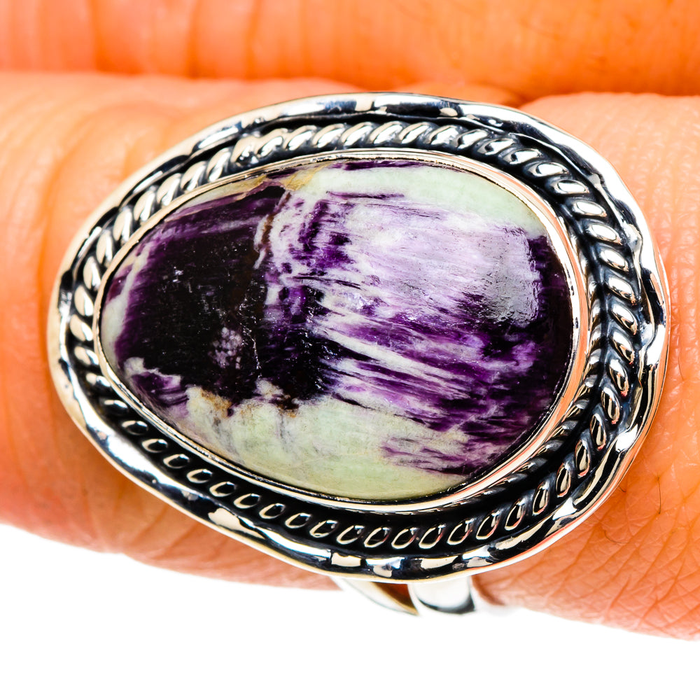 Cacoxenite Amethyst Rings handcrafted by Anasilvercos - RING94016