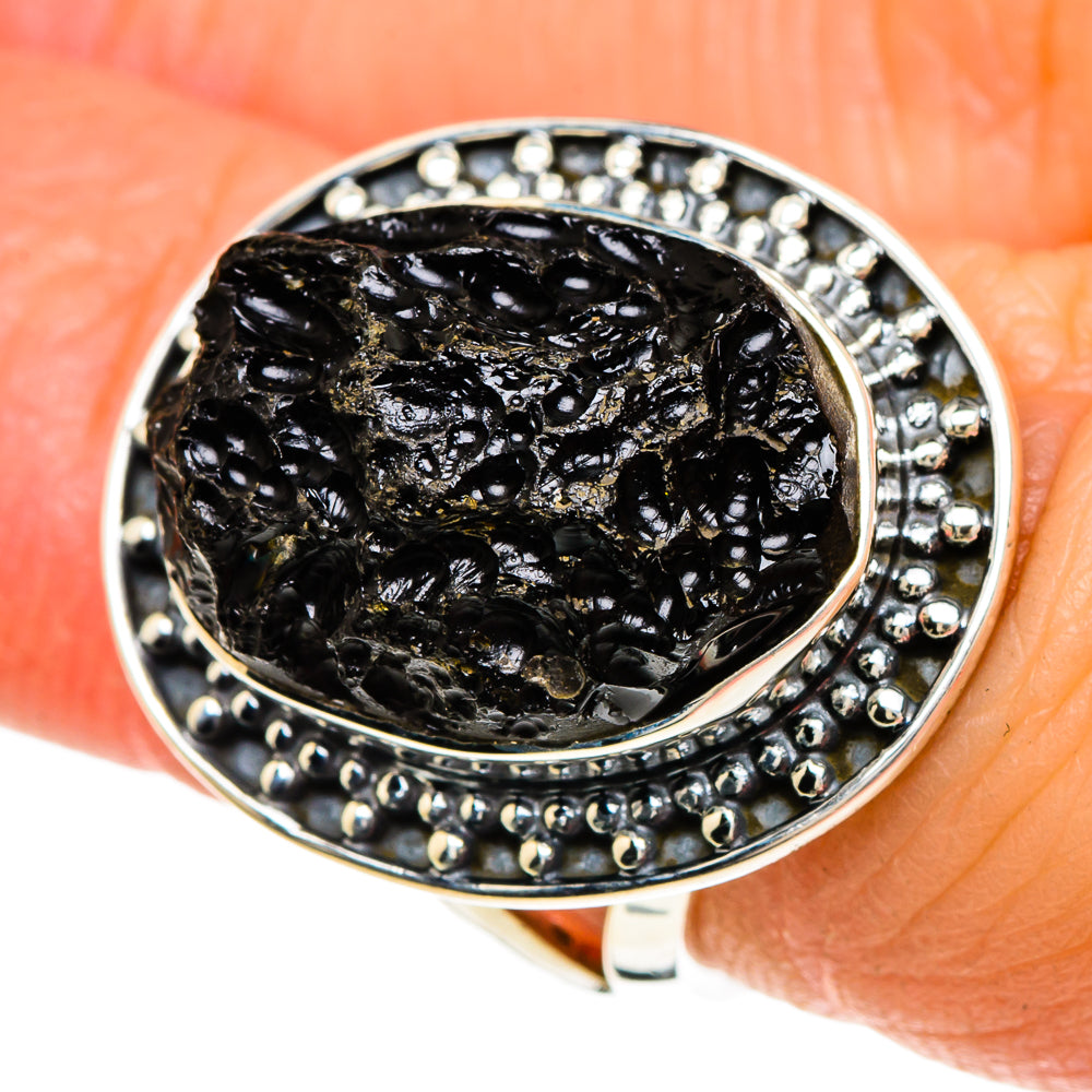 Tektite Rings handcrafted by Anasilvercos - RING94017