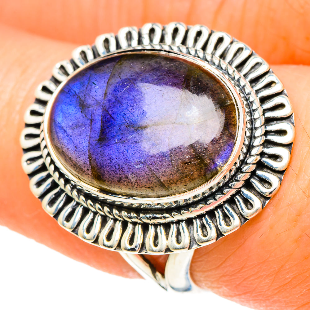 Labradorite Rings handcrafted by Anasilvercos - RING94023