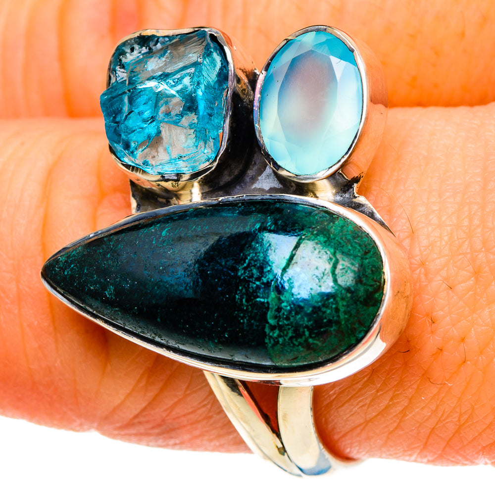 Apatite Rings handcrafted by Anasilvercos - RING94024