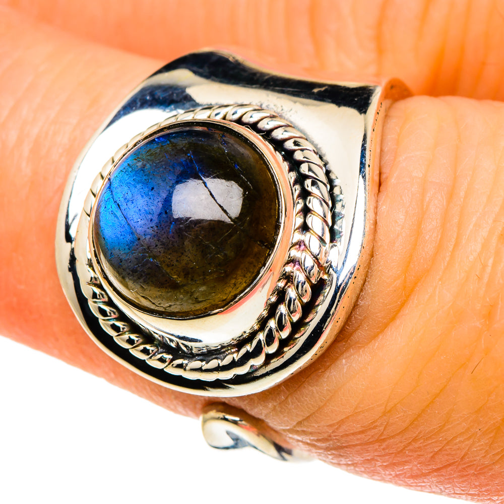 Labradorite Rings handcrafted by Anasilvercos - RING94041