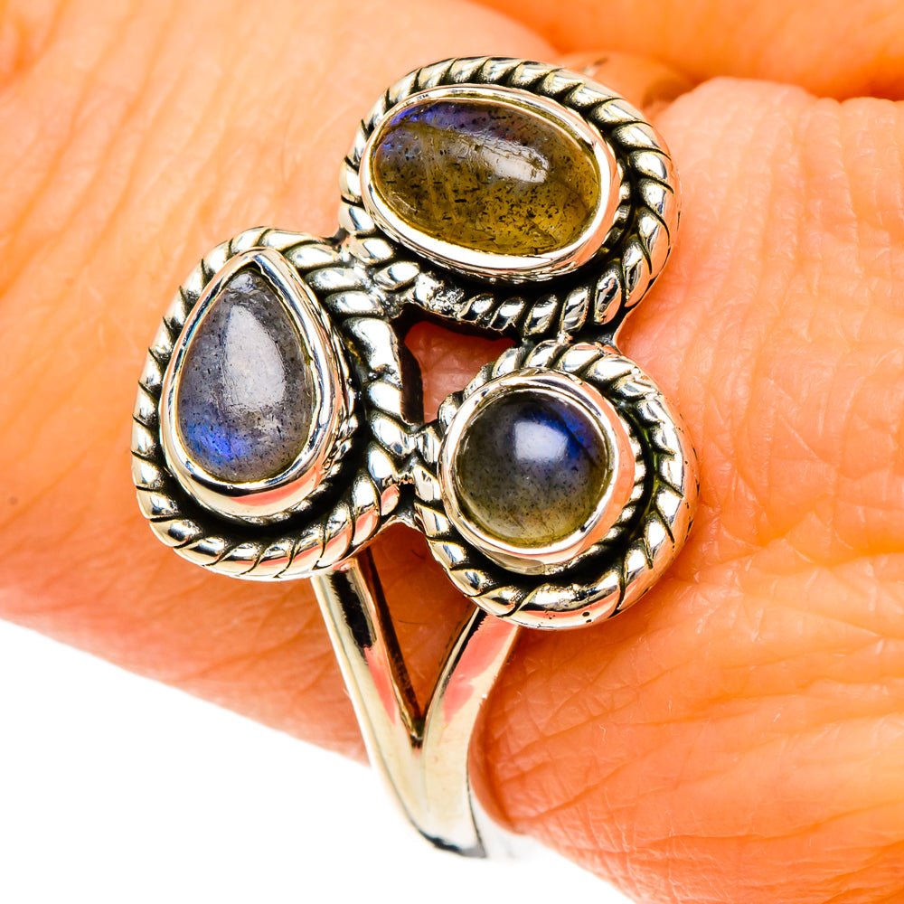Labradorite Rings handcrafted by Anasilvercos - RING94043