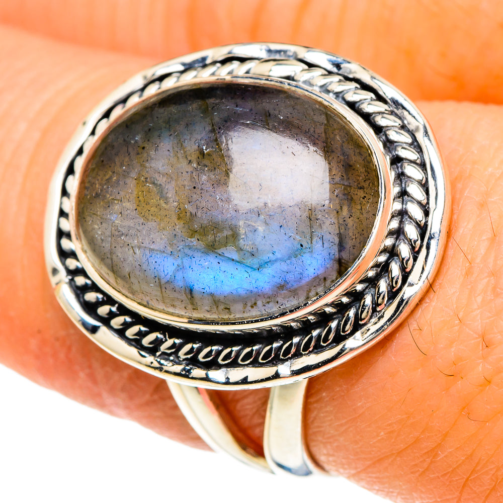 Labradorite Rings handcrafted by Anasilvercos - RING94044