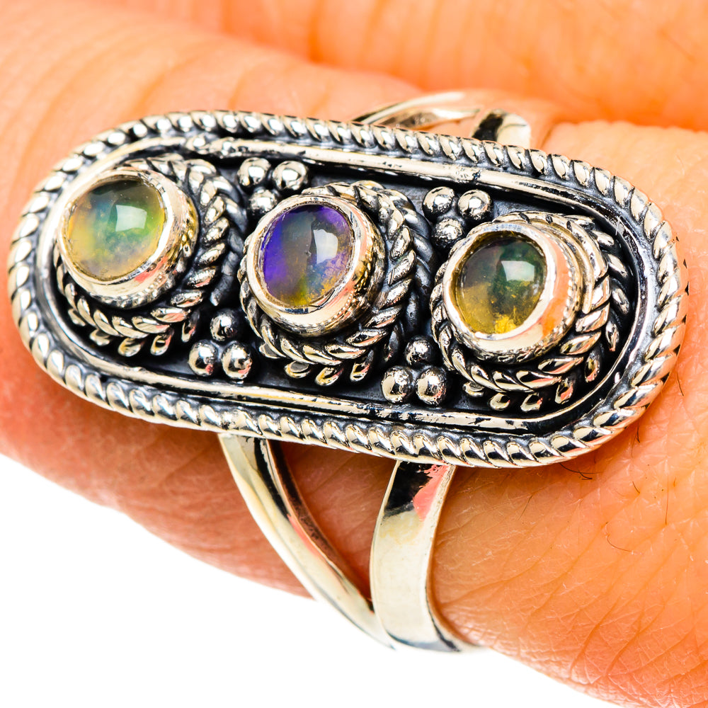 Ethiopian Opal Rings handcrafted by Anasilvercos - RING94055