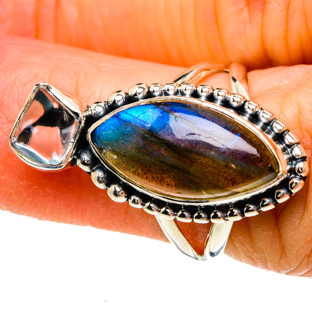 Labradorite Rings handcrafted by Anasilvercos - RING94056
