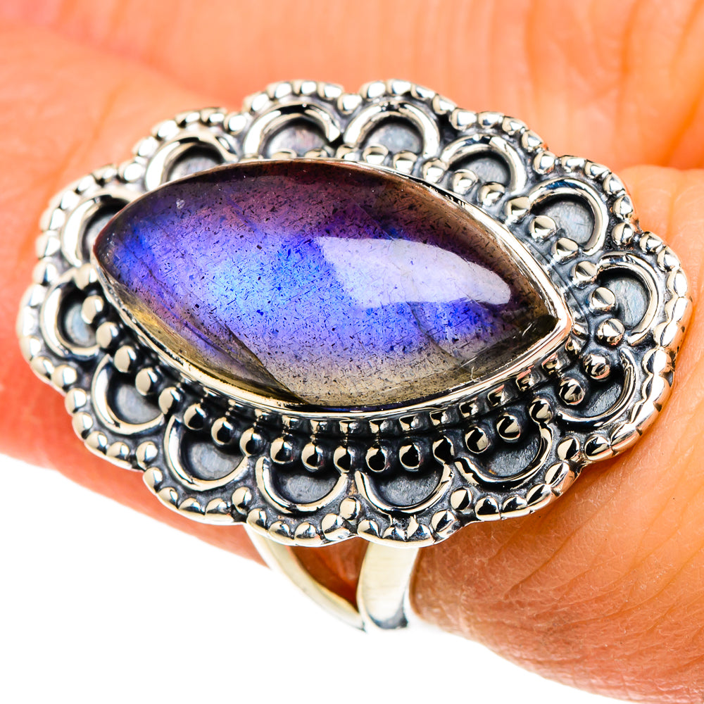 Labradorite Rings handcrafted by Anasilvercos - RING94058