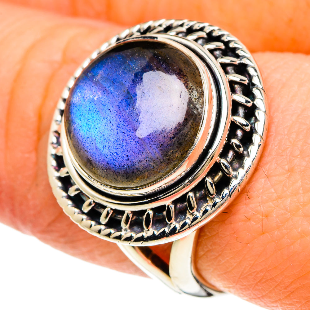 Labradorite Rings handcrafted by Anasilvercos - RING94059