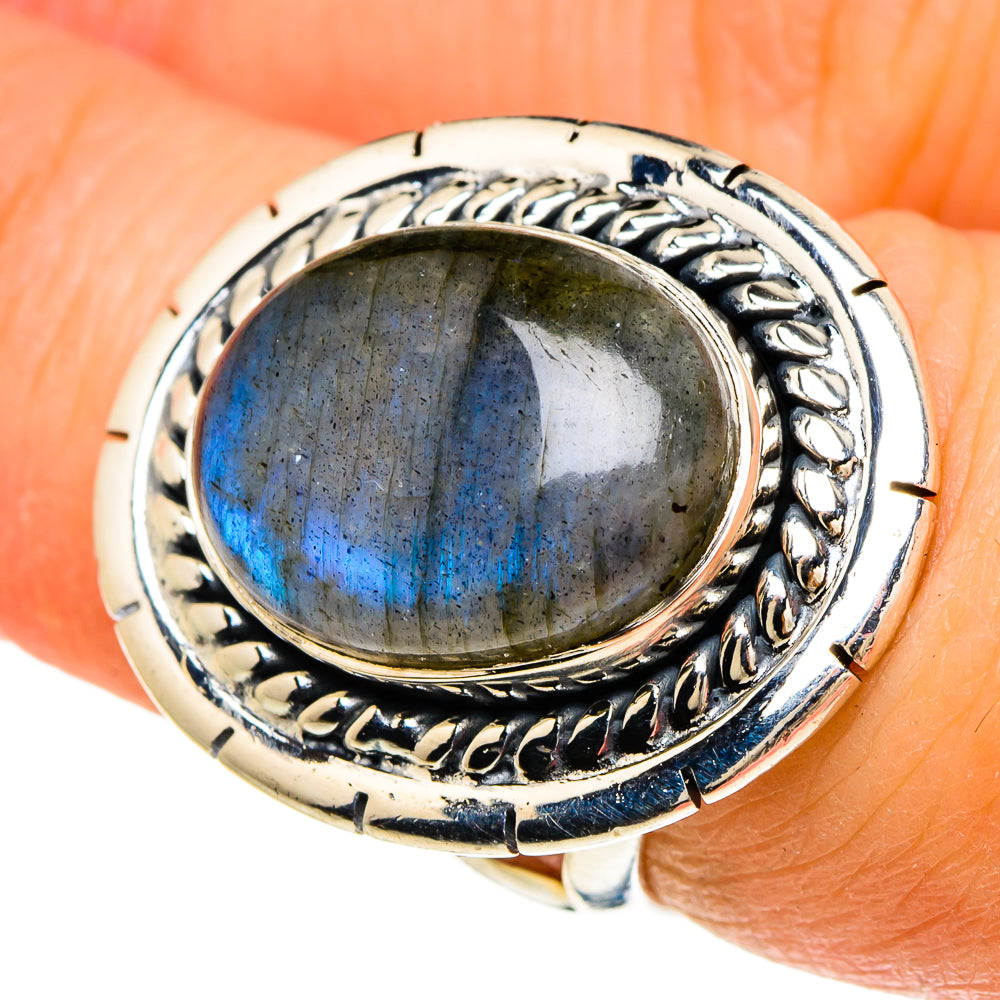 Labradorite Rings handcrafted by Anasilvercos - RING94066