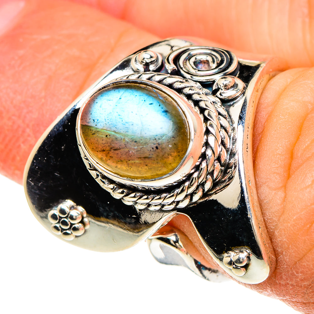 Labradorite Rings handcrafted by Anasilvercos - RING94067