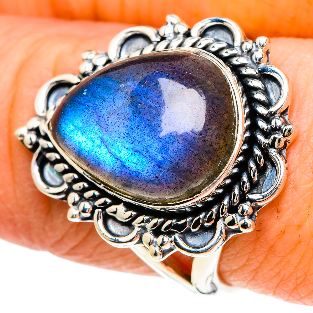 Labradorite Rings handcrafted by Anasilvercos - RING94068