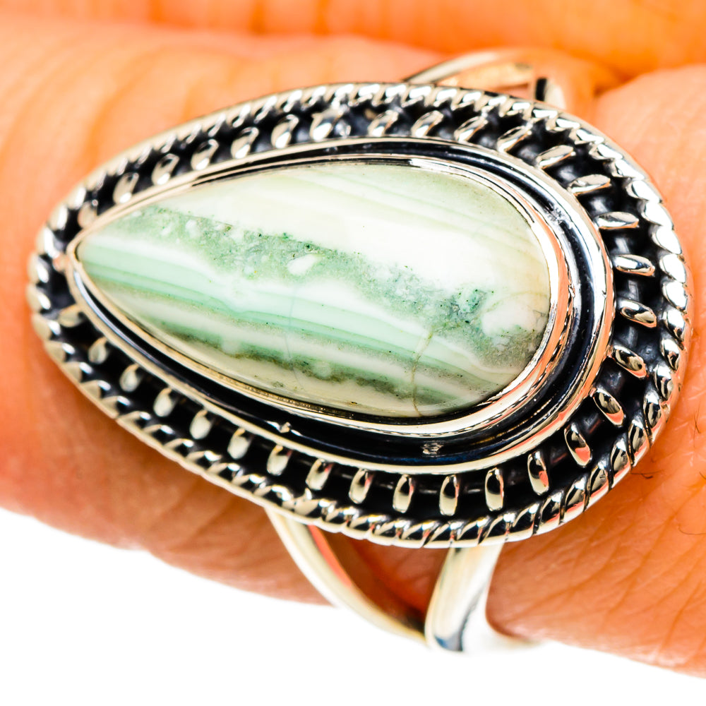 Ocean Jasper Rings handcrafted by Anasilvercos - RING94070