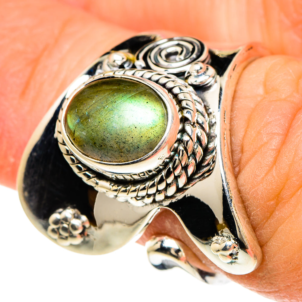 Labradorite Rings handcrafted by Anasilvercos - RING94071