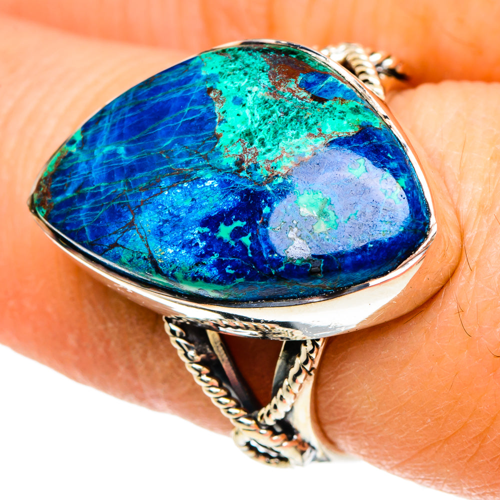 Azurite Rings handcrafted by Anasilvercos - RING94080