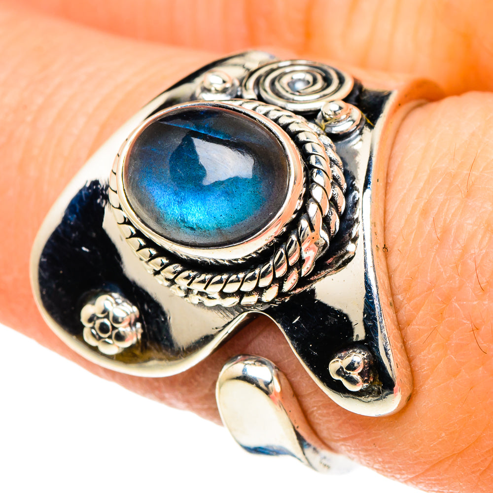 Labradorite Rings handcrafted by Anasilvercos - RING94090